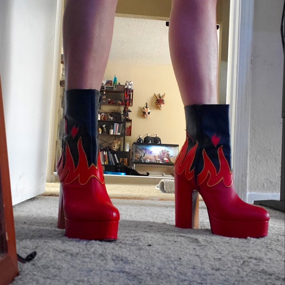 Shelley's London flame boots